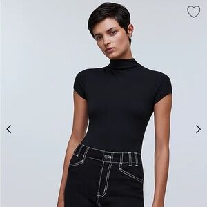 (NWT) Madewell Mockneck Thong Bodysuit XS